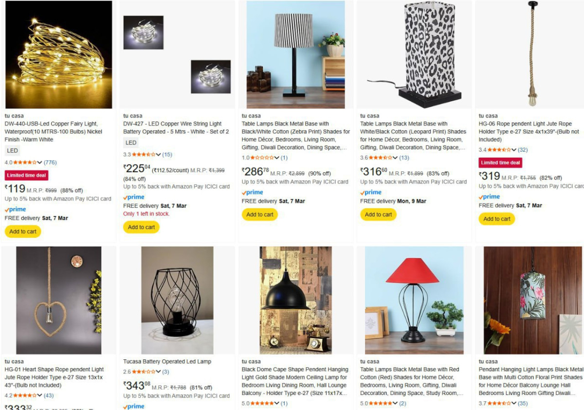 On Tu Casa Lamps – Best Price in India