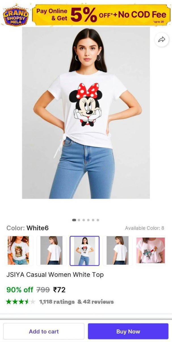 Shopsy Women S Top -72 - – Best Price in India