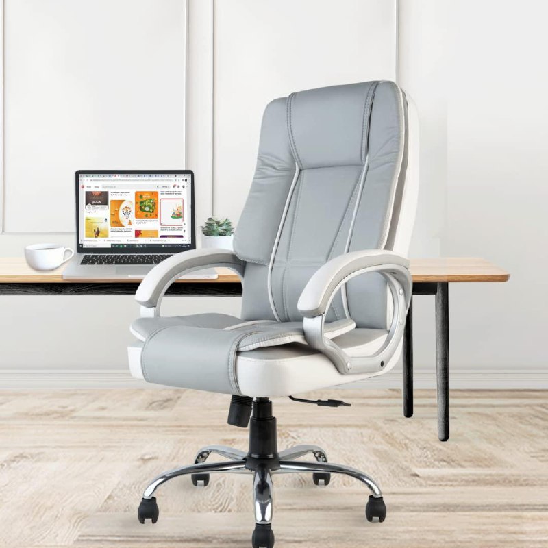 Innowin Venture Ergonomic Leatherette Executive High Back Revolving Desk Of