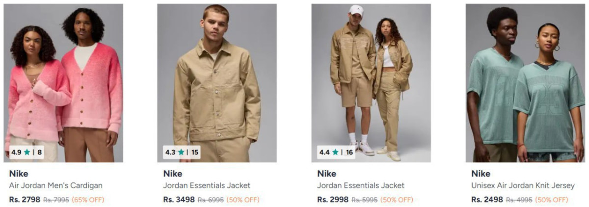 On Nike Jordan Clothing Mens Women – Best Price in India