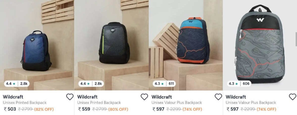 Myntra Loot 82 On Wildcraft Backpacks 70-80 – Best Price in India