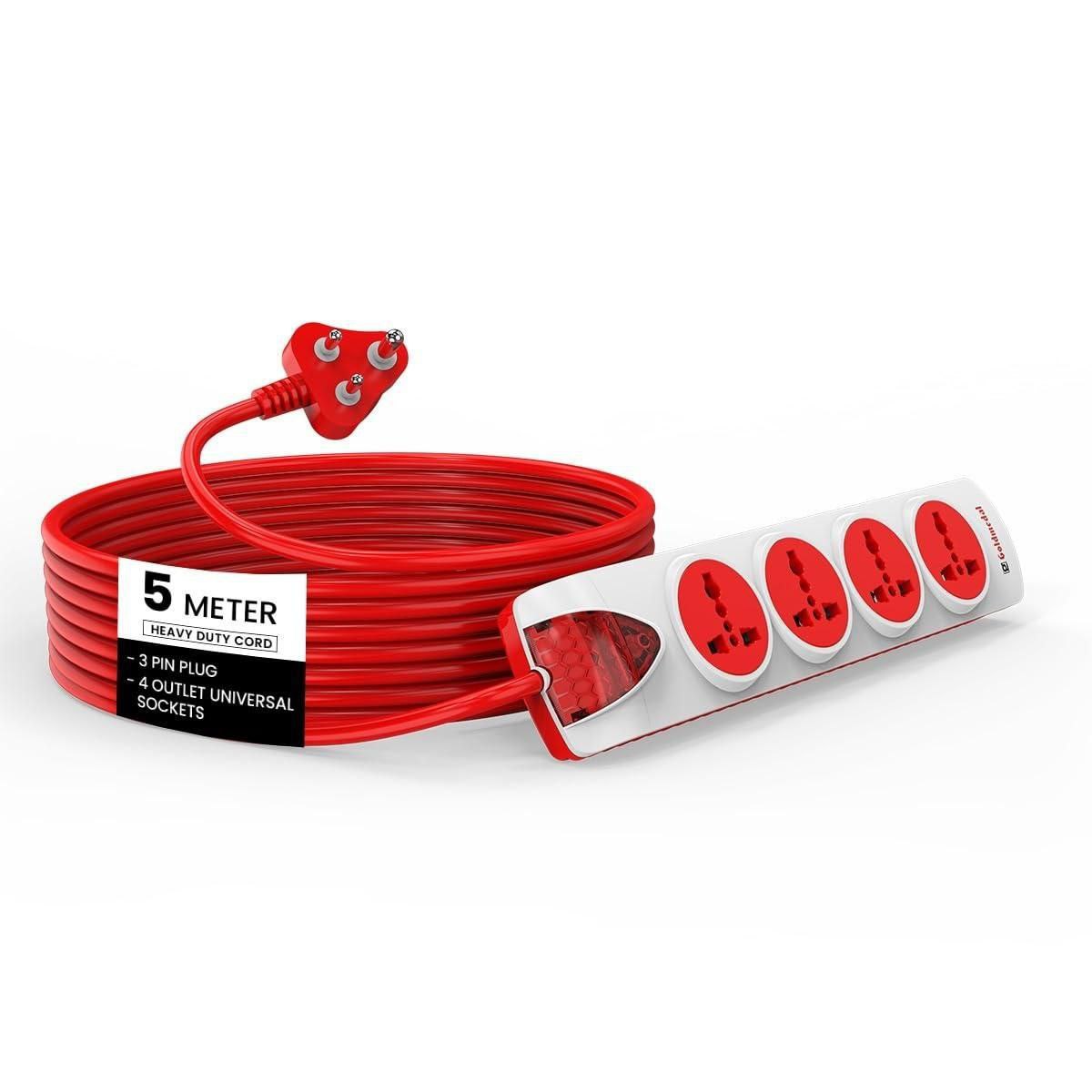 Goldmedal 240 Volts Plugged-in 4x1 Extension Board 5 Meter – Best Price in 