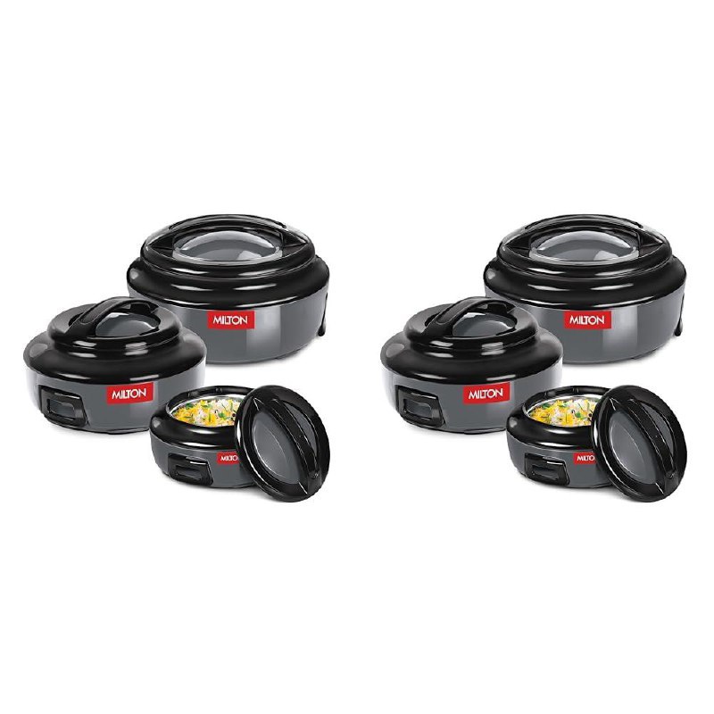 Milton Ernesto Inner Stainless Steel Jr Casserole Set Of 3(pack Of 2) 1 438