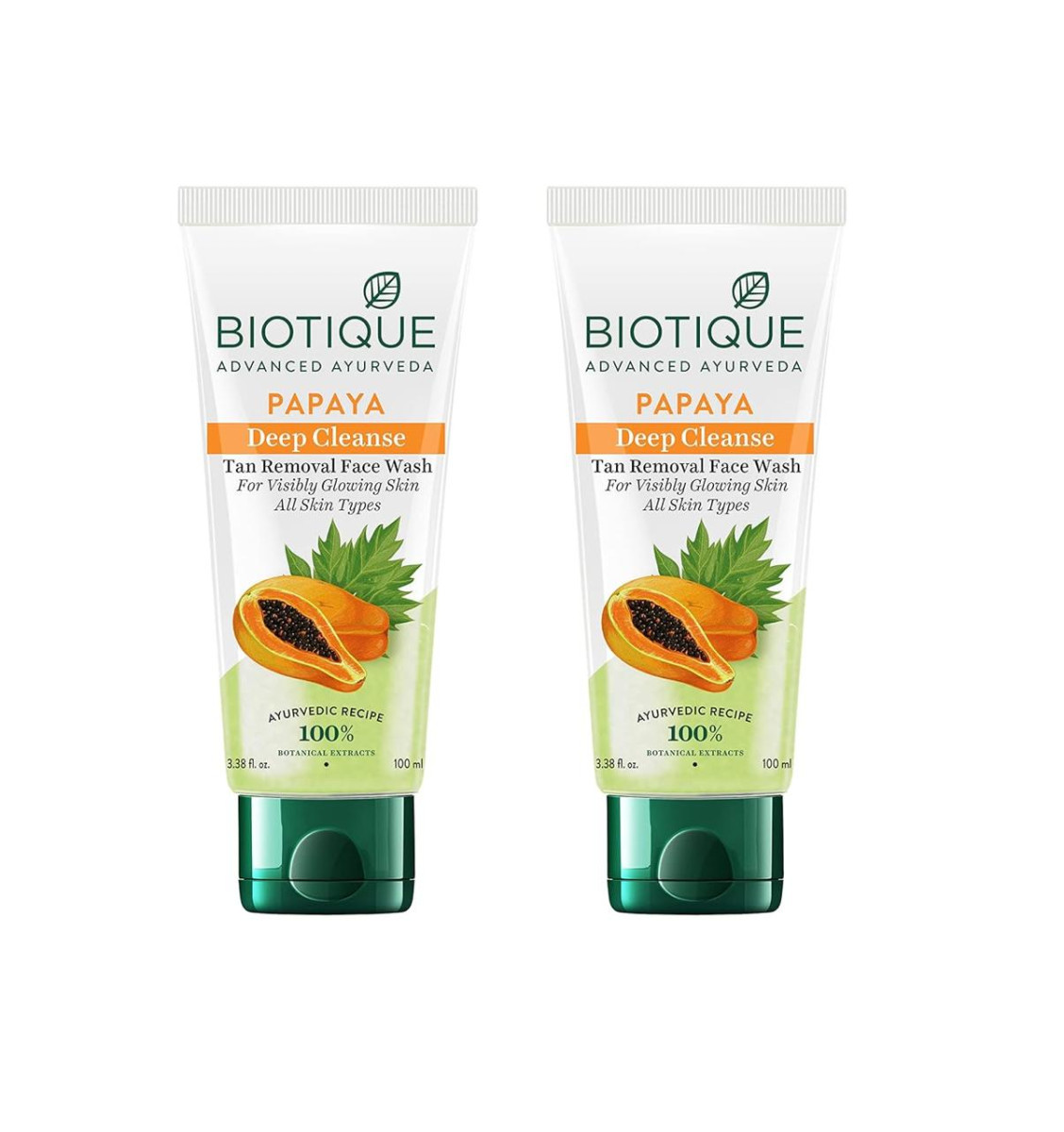 Biotique Papaya Deep Cleanse Face Wash 2x100ml 186 – Best Price in India
