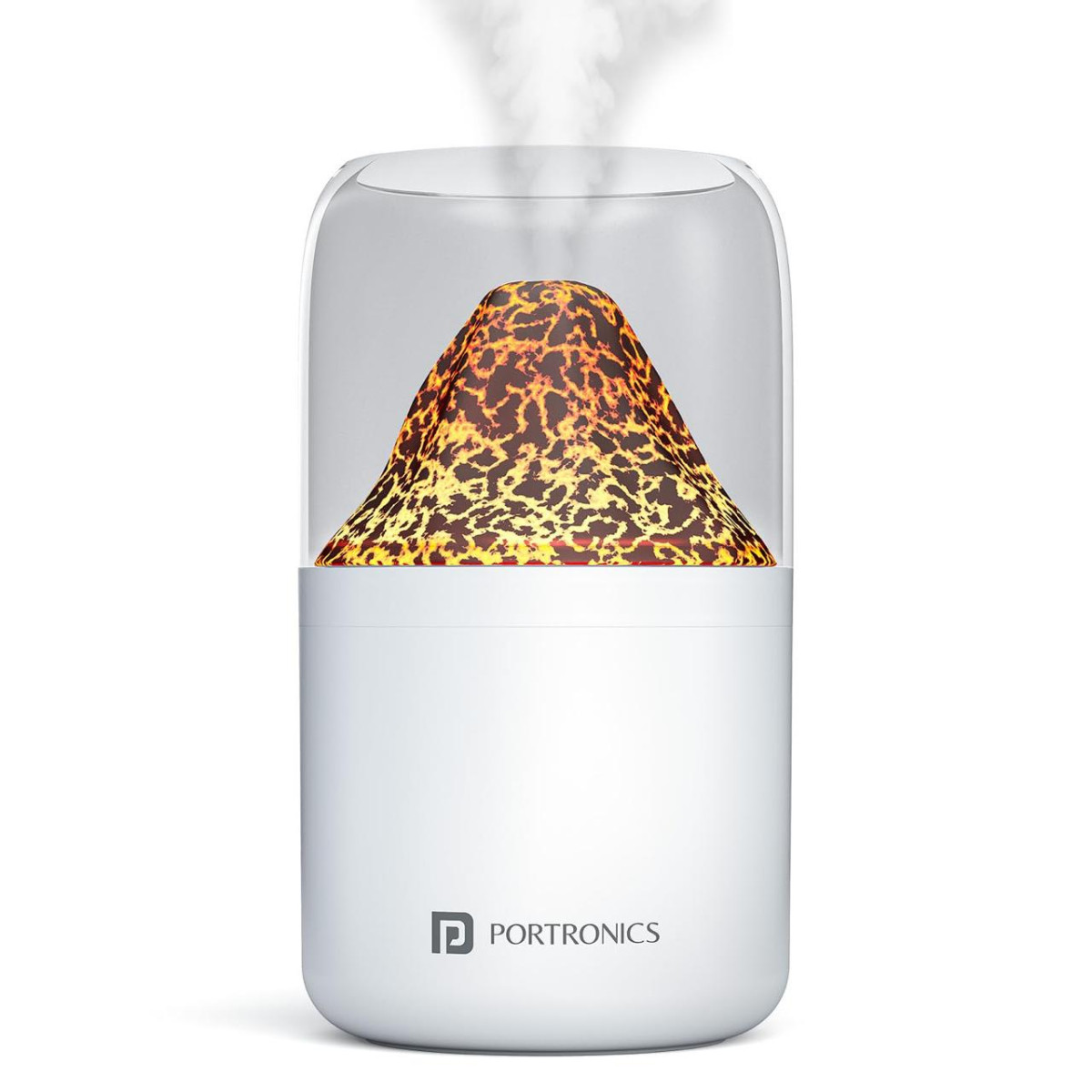 Portronics Magma 2-in-1 Volcano Water Mist Humidifier Night Lamp 527 – Best
