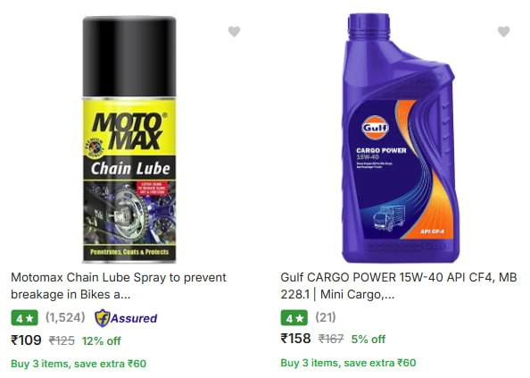 Car Bike Accessories Starts 109 – Best Price in India