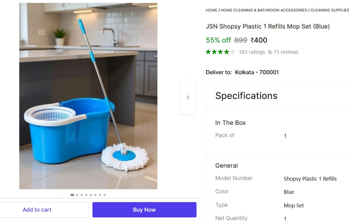 Floor Cleaning Mop Set 400 – Best Price in India