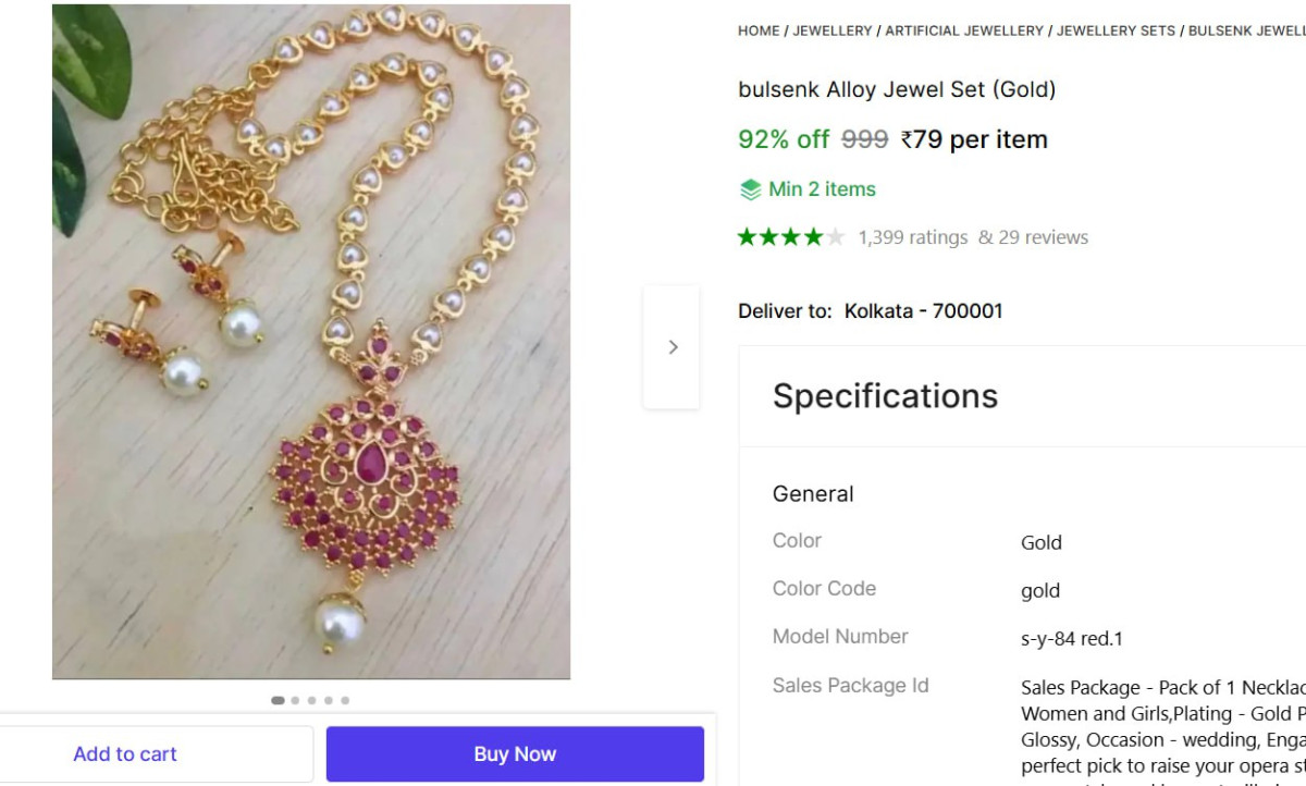 Alloy Jewellery Set 79 More Deals Click Here Must Read – Best Price in Indi