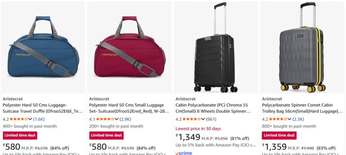 On Aristocrat Luggage – Best Price in India
