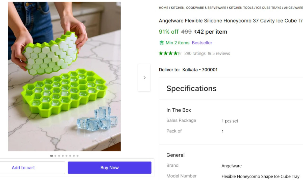 Ice Cube Tray 42 – Best Price in India