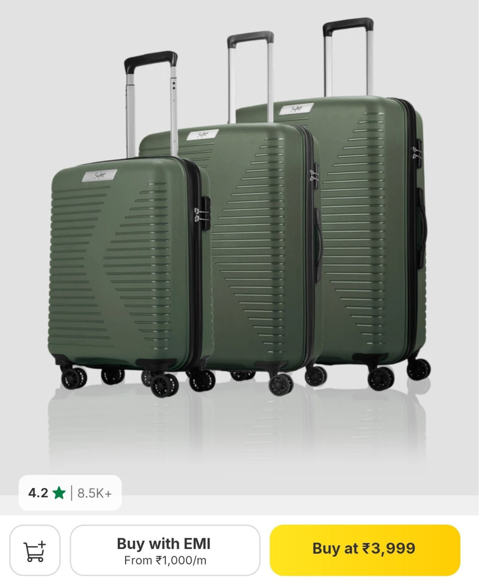 Skybags Luggage (set Of 3) At 3999 – Best Price in India