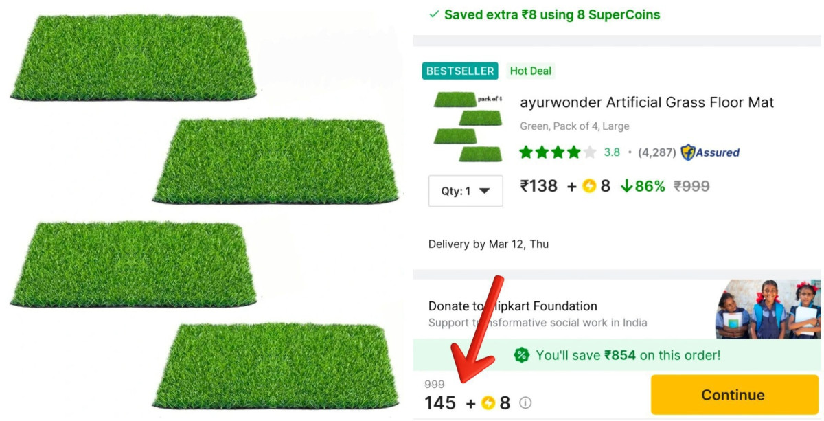 Grass Mat (pack Of 4) At 145 Sc More Deals Click Here Must Read – Best Pric