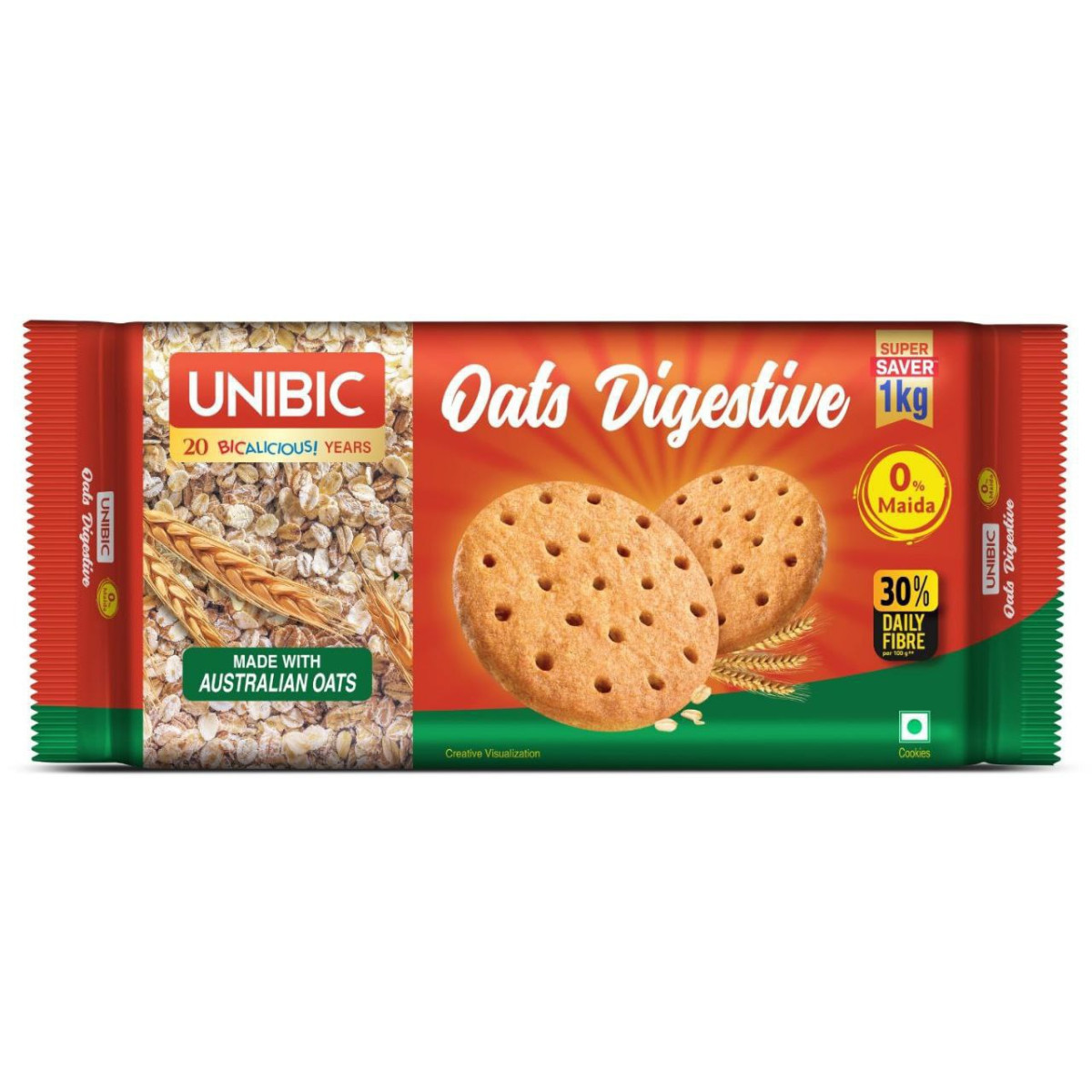 Unibic Oats Digestive 1kg 124 – Best Price in India