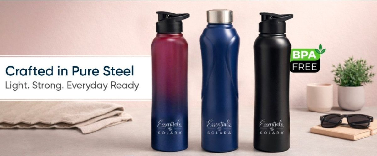 Solara Stainless Steel Water Bottle (1l) At 229 – Best Price in India