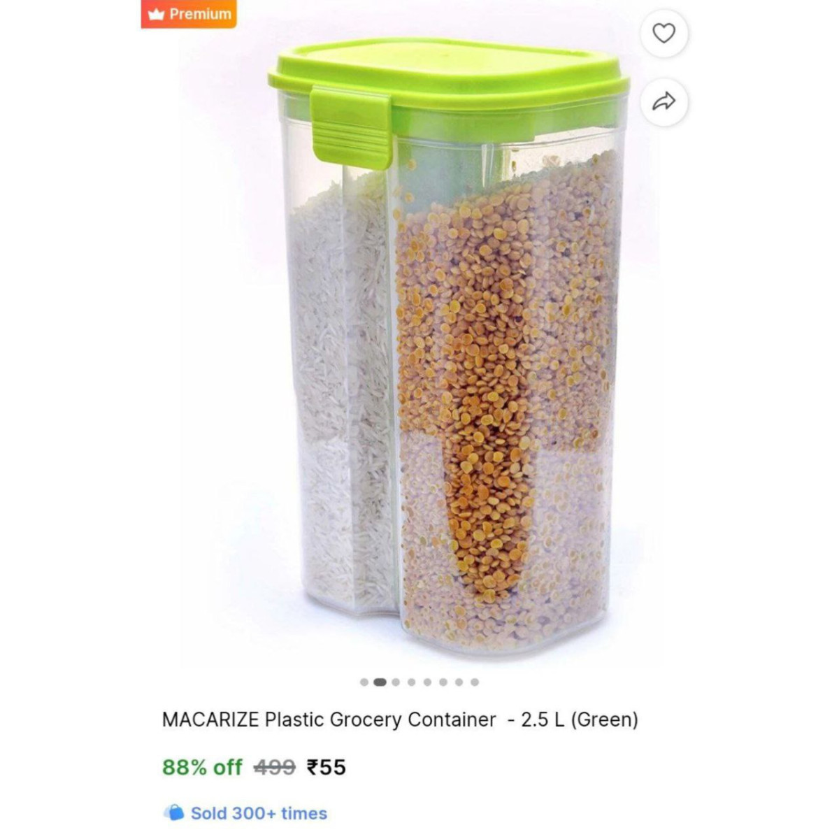 Grocery Container - 2 5 L 55 – Best Price in India