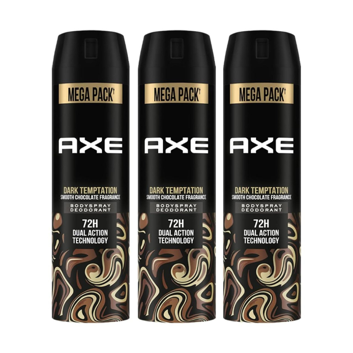 Axe Dark Temptation Long Lasting Deodorant Bodyspray For Men 215ml (pack Of