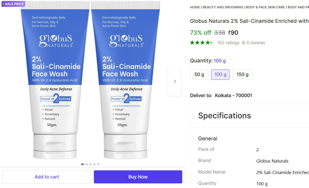 Pack Of 2 Face Wash 90 – Best Price in India