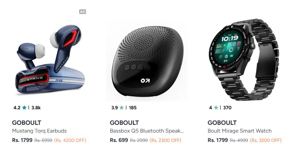 Myntra Flat 10 On Goboult Flat 10 On Noise Buds 10 – Best Price in India