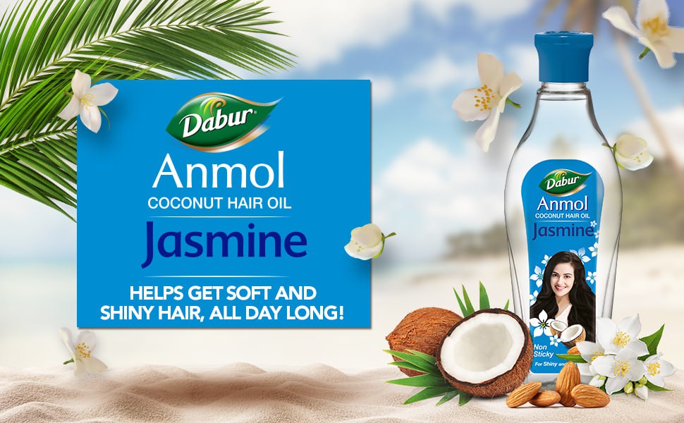 Dabur Anmol Jasmine Coconut Hair Oil 450ml 119 – Best Price in India