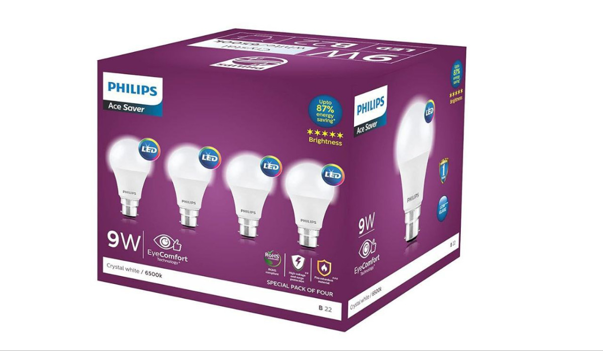 Philips Ace Saver 9 Watt Led Bulb Base B22 (cool Day Light) Pack Of 4 – Bes