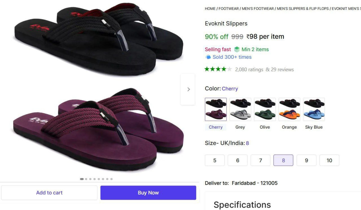 Shopsy Dailywear Slippers - 98check Min Buy Qnty – Best Price in India