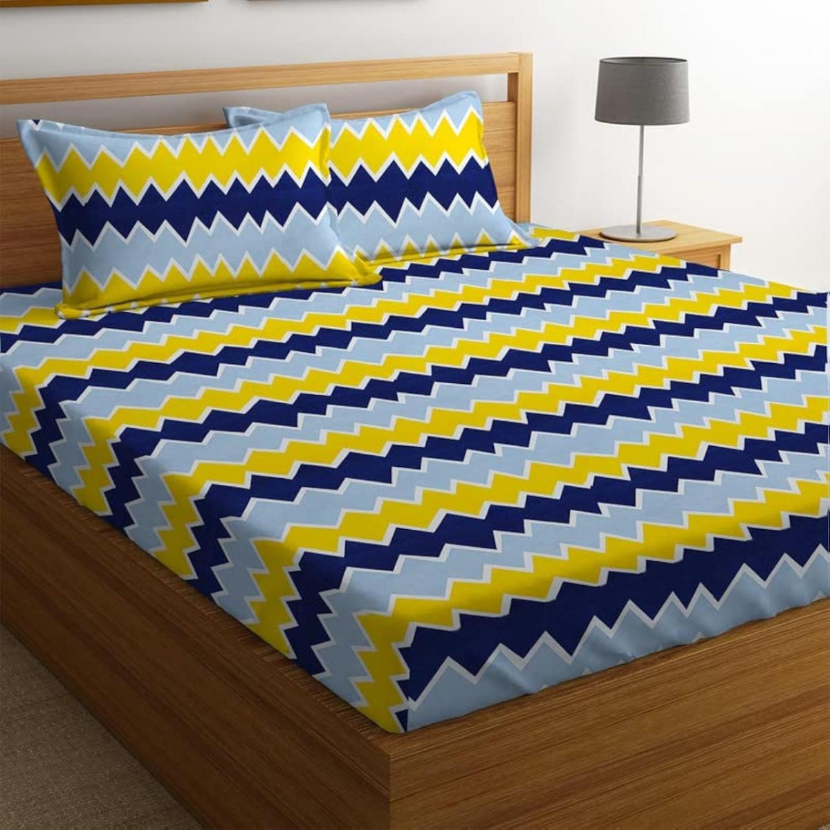 Bsb Home 100 Microfiber Bedsheet For Double Bed With 2 Pillow Covers 181 – 
