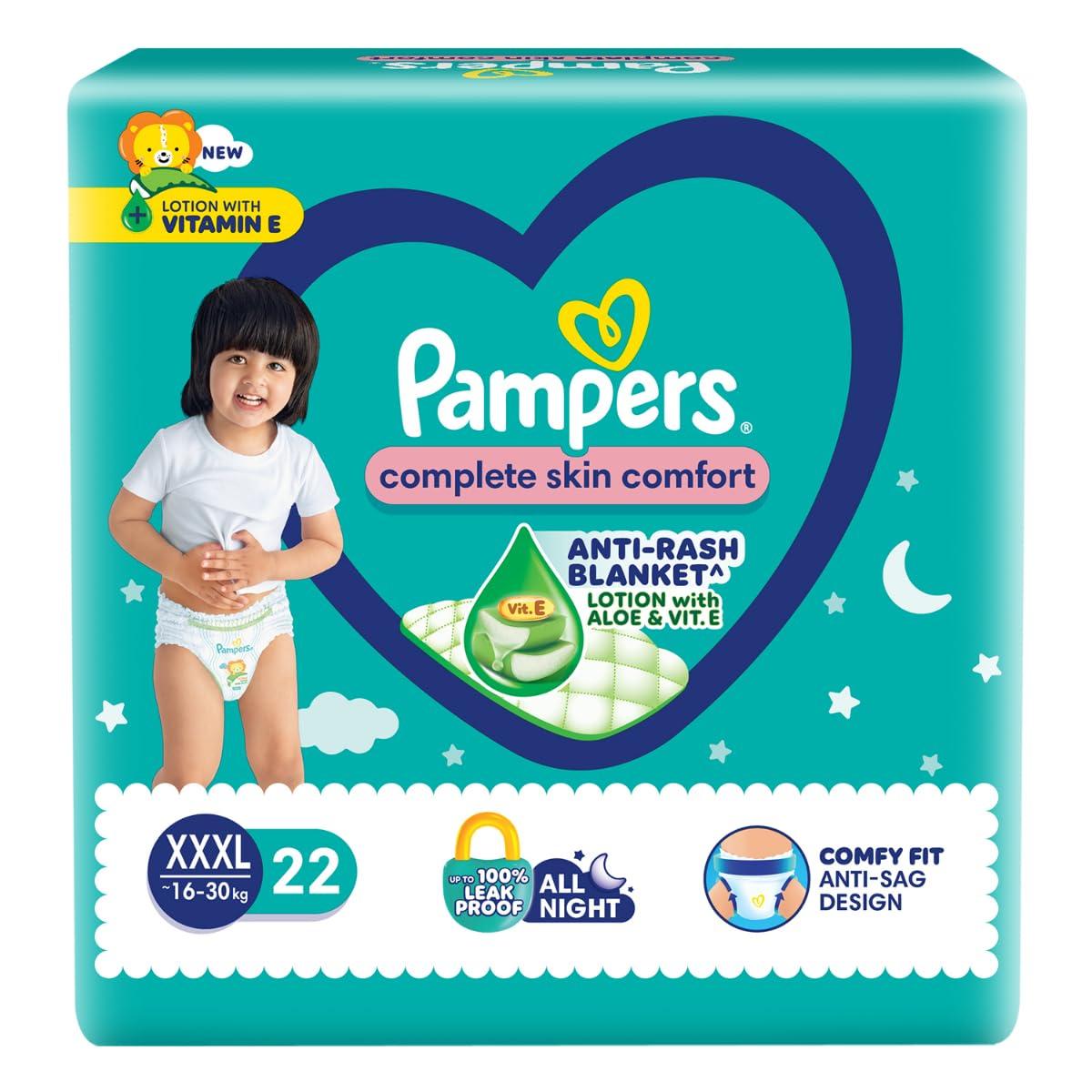 Pampers Complete Skin Comfort Pants Style Baby Diapers Xxx-large (xxxl) Siz