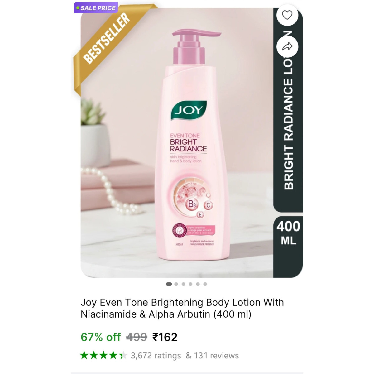 Joy Body Lotion (400 Ml) 162 – Best Price in India