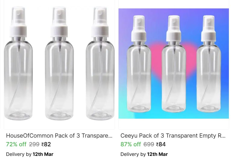 Bottles From 82 – Best Price in India