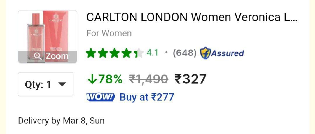 Loot Carlton London Perfume (50ml) 327grab 80 On Carlton London Premium Per