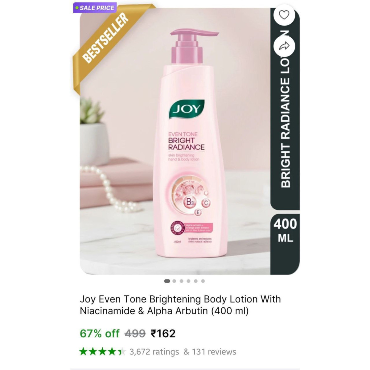 Joy Body Lotion (400 Ml) 162 – Best Price in India