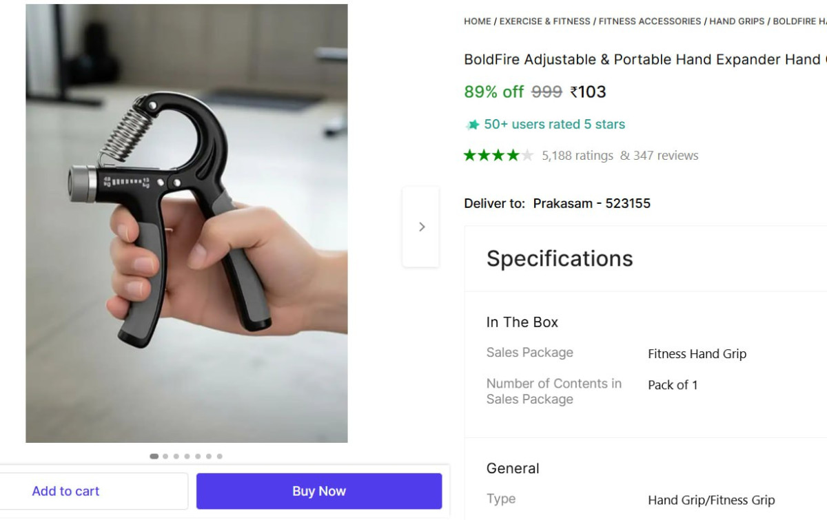 Boldfire Hand Gripper 103 – Best Price in India