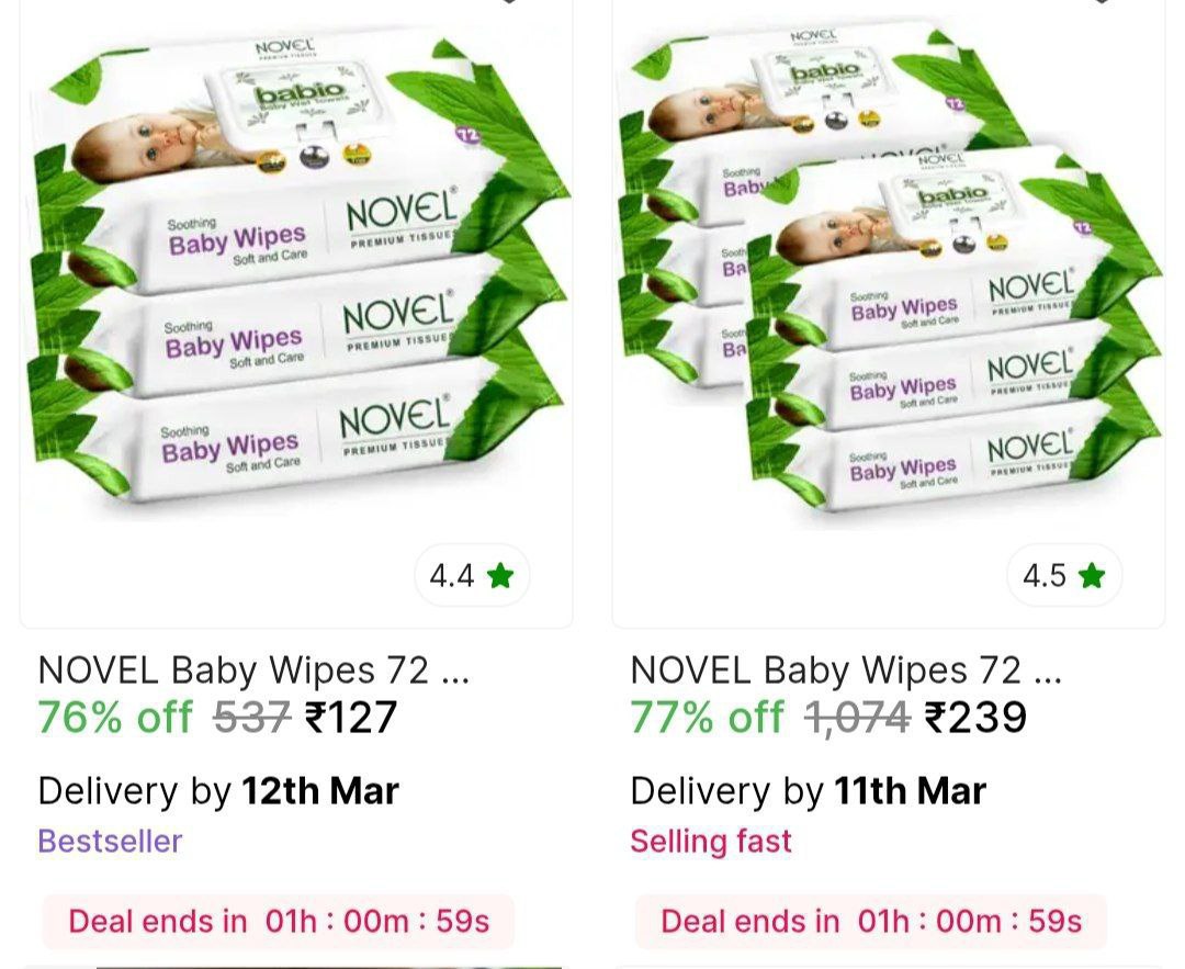 Combo Wipes Pack From 127 – Best Price in India