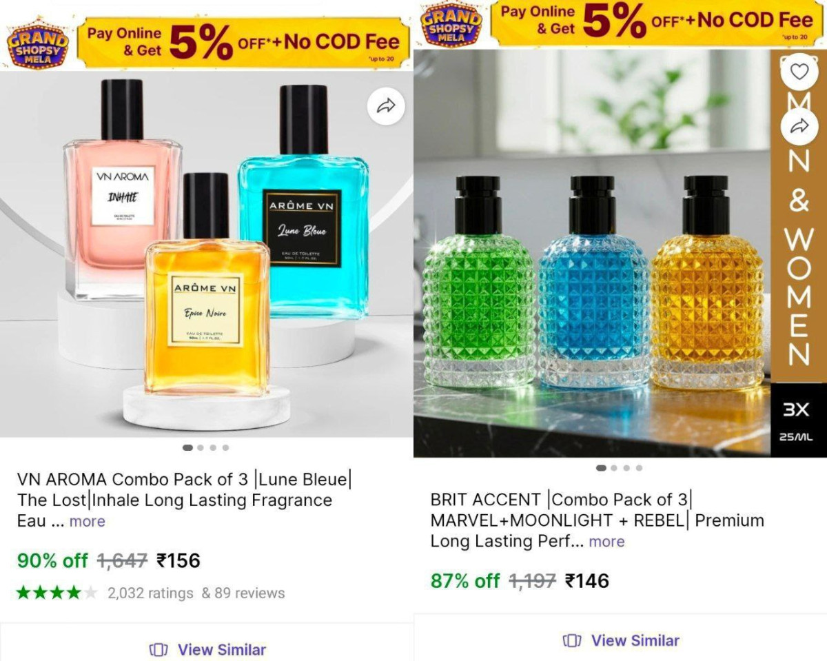 Pack Of 3 Perfume 146 156 – Best Price in India
