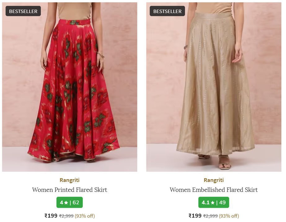 Rangriti Skirts 94 199 – Best Price in India