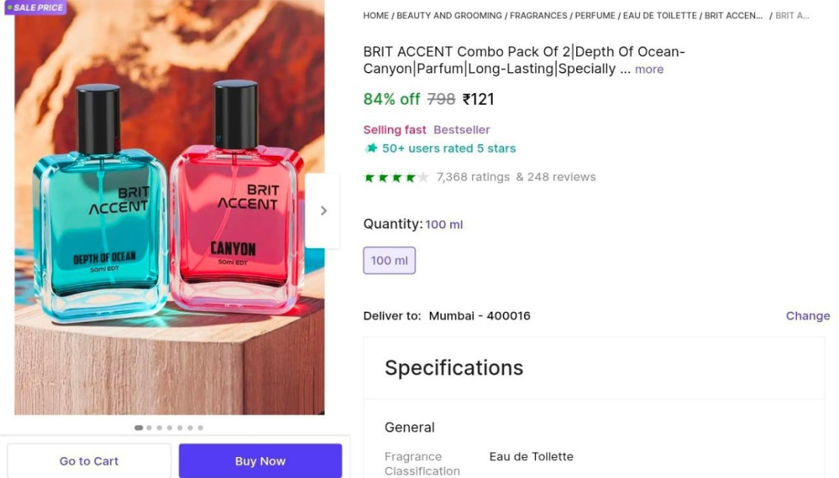 Grab Perfume (set Of 2) At 121 – Best Price in India