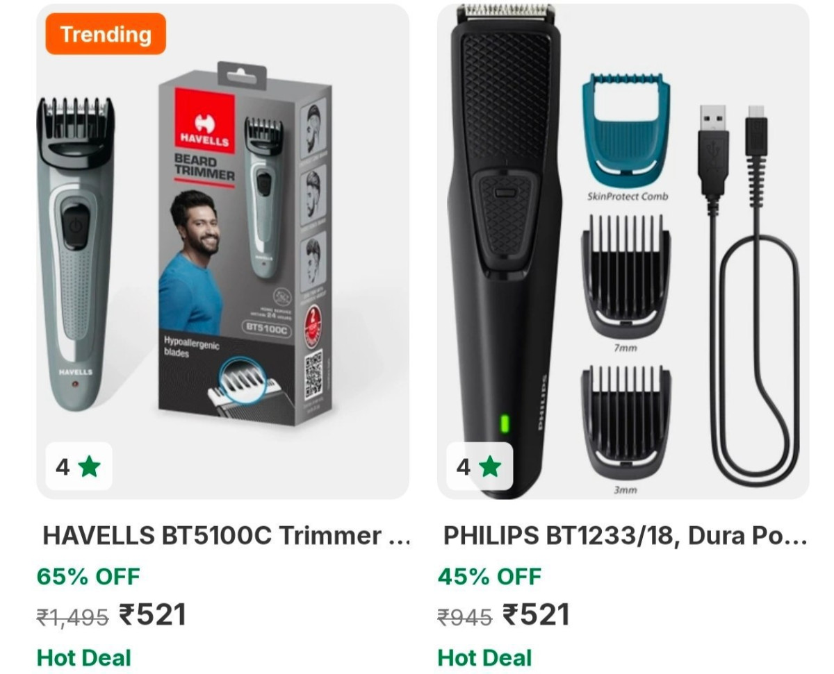 Havells Trimmer At 521philips Trimmer At 521 – Best Price in India