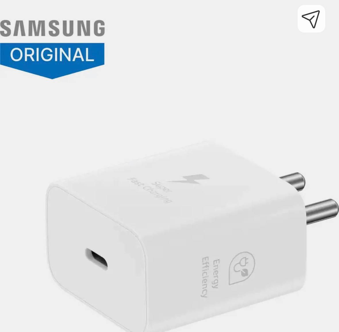 Grab Samsung 25w Original Charger 799 – Best Price in India