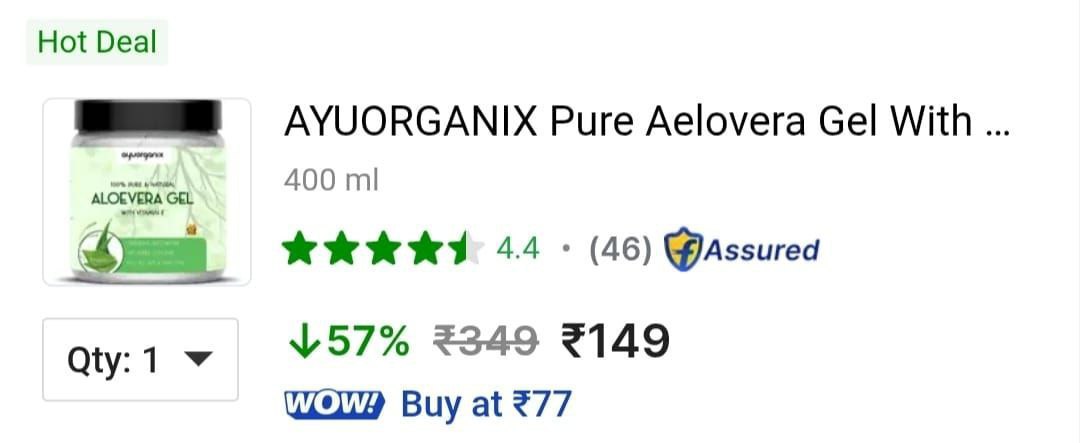 Grab Premium Aloevera Gel 400ml At 149 Buy Max Qty – Best Price in India