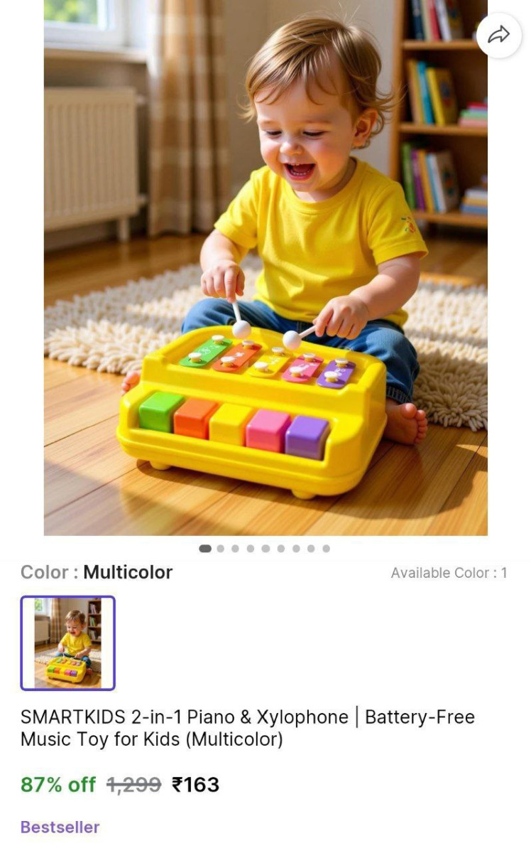 Battery- Music Toy Piano For Kids 163 – Best Price in India