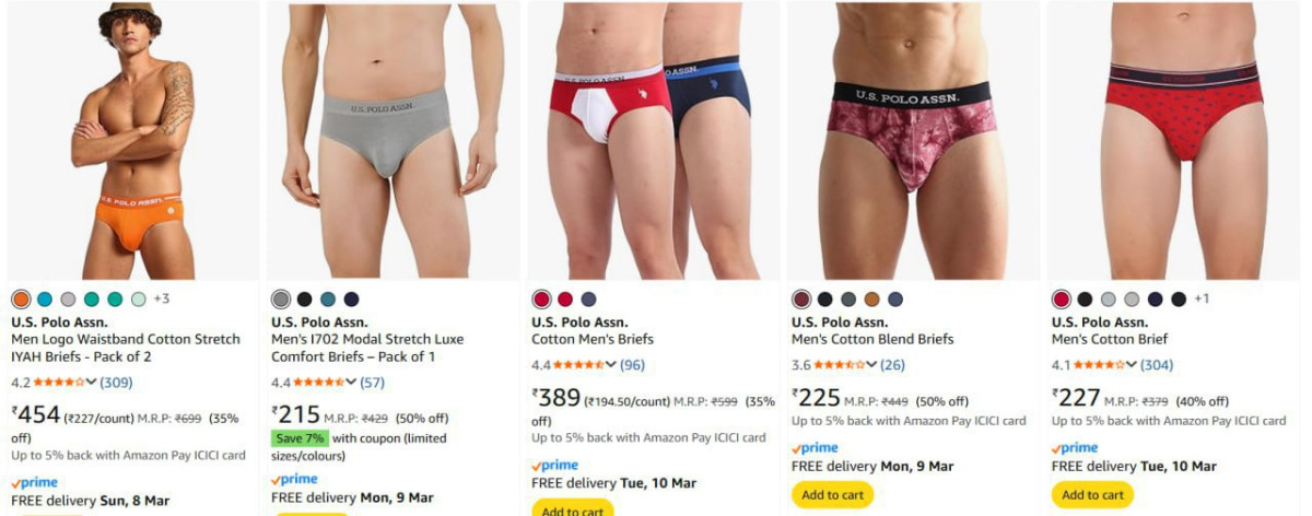 On U S Polo Assn Men Briefs Coupon – Best Price in India