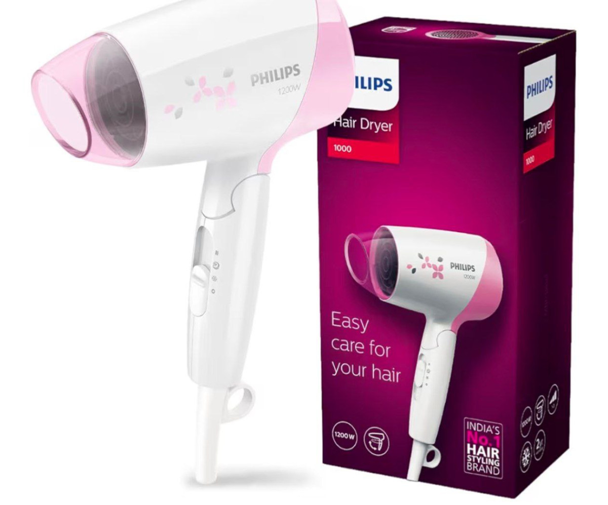 Grab Fasst Philips India S No 1 Hair Styling Brand - Foldable Hair Dryer 12
