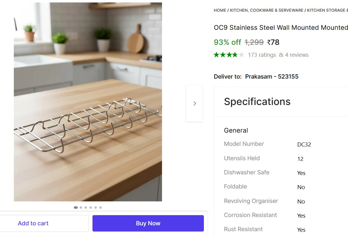 Utensil Kitchen Rack 78 More Deals Click Here Must Read – Best Price in Ind