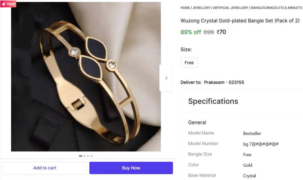 Pack Of 2 Bracelet 70 – Best Price in India
