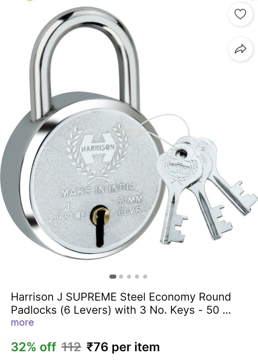 Locks Starts From 80more – Best Price in India