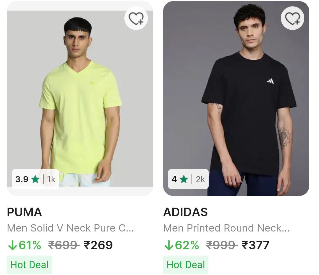 Flipkart Fashion Loot Deals Grab Fast Adidas Puma T-shirts Min 60 – Best Pr