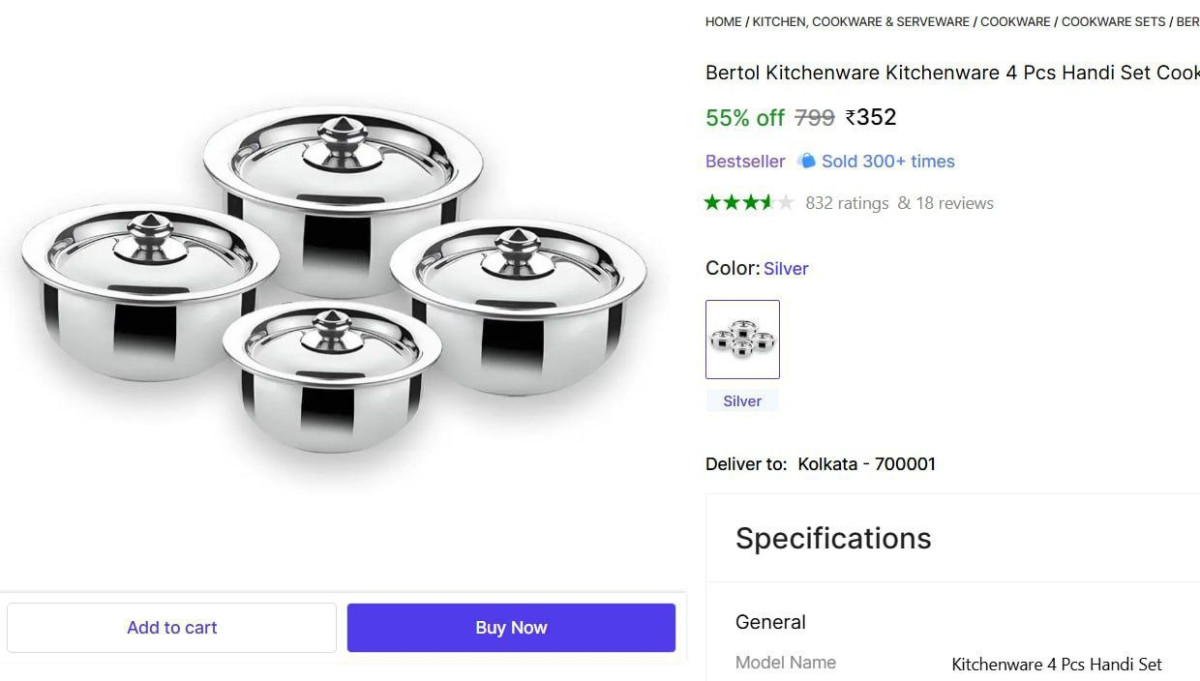 Pcs Handi Set Cookware Set 352 – Best Price in India