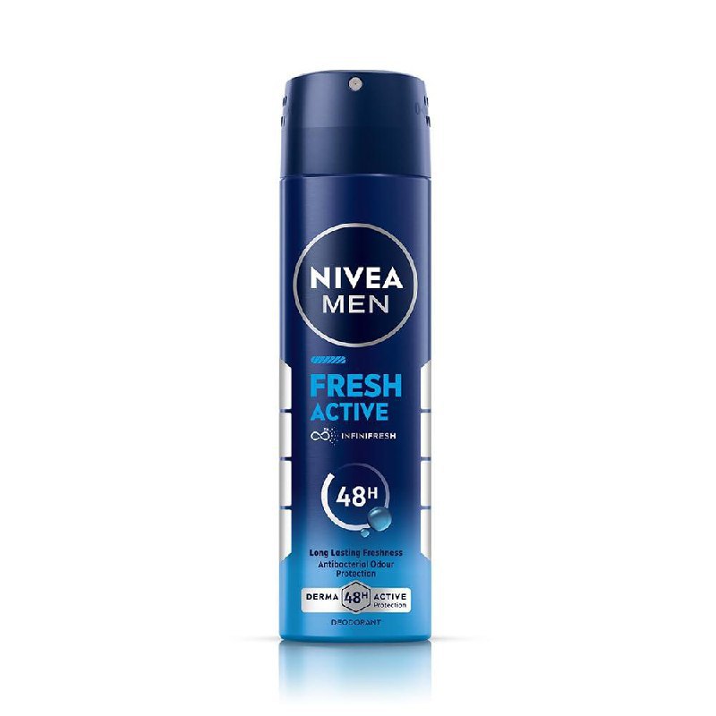 Nivea Men Fresh Active Deodorant Spray 150ml 134 – Best Price in India