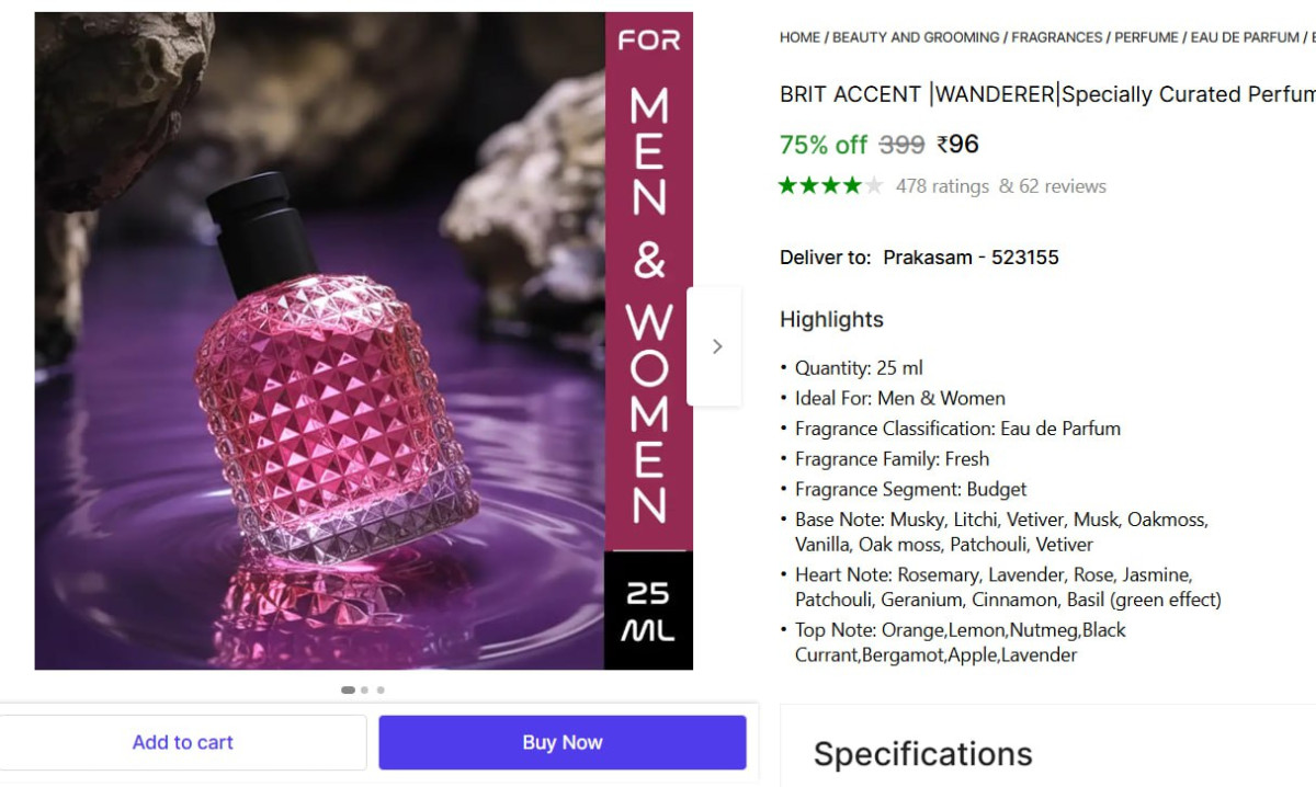Pack Of 2 Perfumes 96 – Best Price in India