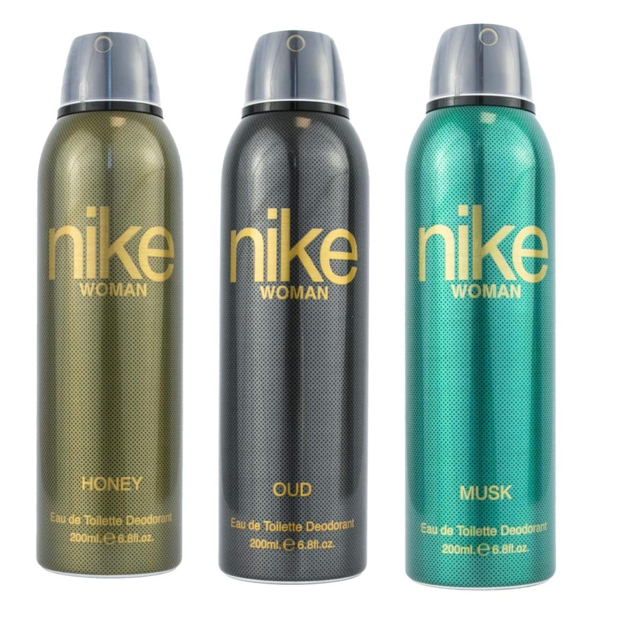 Nike Unisex Honey Oud Musk Spray Deodorant For Woman- Pack Of 3 (200ml Each